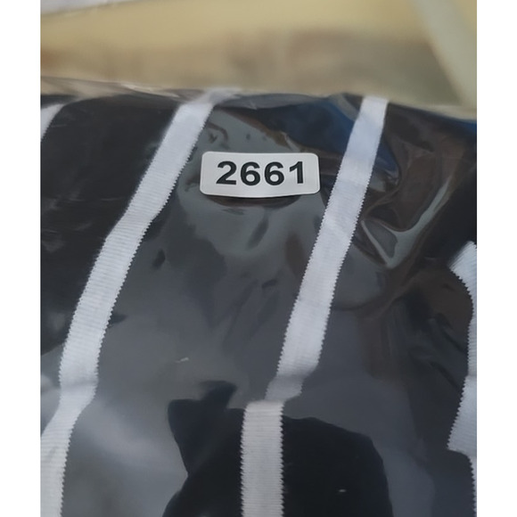 Terra & Sky Black White Striped V-Neck Short Sleeve T-Shirt Dress Womans Size 1X - Picture 6 of 6